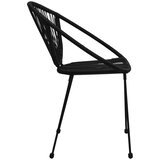  Vrtne stolice 2 kom PVC ratan crne | Eponuda.com