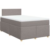 vidaXL Krevet s oprugama i madracem smeđesivi 120 x 190 cm od tkanine | shoptok.hr