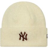New Era Kape Wmns Wide Cuff Beanie New York Yankees Hat Bež Slike
