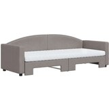  Dnevni krevet na razvlačenje smeđesivi 80 x 200 cm od tkanine | shoptok.hr