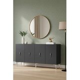 Hanah home komoda Ayshe 150, 150 cm, antracit / srebrna | Eponuda.com