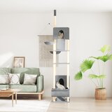 vidaXL Penjalica za mačke od poda do stropa svjetlosiva 277 - 303 cm Cijene