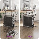 Pohranite kablove ispod stola 2 kom. Bijela 35 x 12 x 13 cm | shoptok.hr