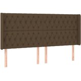  LED uzglavlje tamnosmeđe 183x16x118/128 cm od tkanine | Eponuda.ba