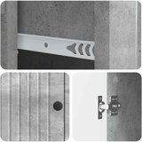  Kreveta Betonska siva 66 x 34,5 x 90 cm Konstruirano drvo Slike