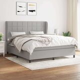  Box spring s madracem svjetlosiva 160x200 cm tkanina Cijene