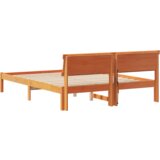  Krevetna konstrukcija S LED lampica s uzglavljem Voštano smeđa 150 x 200 cm | shoptok.hr