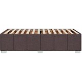  Okvir za krevet bez madraca tamnosmeđi 100x200 cm od tkanine | shoptok.hr