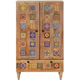  Highboard Prirodna 60 x 33,5 x 100 cm Čvrsto drvo manga | shoptok.hr