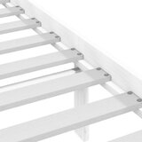  Okvir za krevet od masivne borovine bijeli 140 x 190 cm | shoptok.hr