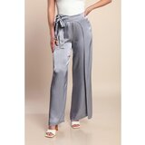 Fenzy Elegantne Dolge Hlače, Svetlo Sive | Shoptok.si