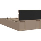  Hidraulični okvir za krevet LED boja cappuccina 90 x 200 cm | shoptok.hr