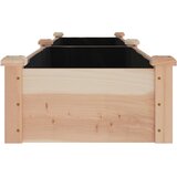  Povišena vrtna gredica s oblogom 240x45x25 cm masivna jelovina | shoptok.hr