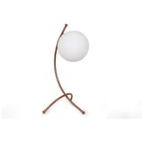 Opviq Stolna lampa YAY, vintage/ bakar, metal/ staklo, 23 x 18 cm, visina 43 cm, promjer kugle 15 cm, duljina kabla 200 cm, E27 40 W, Yay - 5013 | shoptok.hr