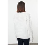 Trendyol Ecru More Sustainable Soft Texture Basic Knitwear Sweater | Shoptok.si