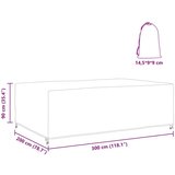vidaXL Navlaka za vanjski namještaj Crna 300 x 200 x 90 cm 210D | shoptok.hr