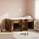  Kreveta za visoko spavanje djece Dimljeni hrast 80 x 160 cm | Shoptok.si