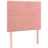  Posteljni okvir z vzglavjem roza 100x200 cm žamet, (20903861) | Shoptok.si