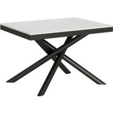 Itamoby   Famas Evolution (90x120/380 cm) - bela, barva nog: antracit - raztegljiva jedilna miza, (20842840) | Shoptok.si