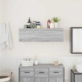  Kupaonski zidni ormarić sivi Sonoma 100x25x30 cm izrađeno drvo | shoptok.hr