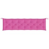  Jastuci za vrtnu klupu 2 kom ružičasti 200x50x7 cm tkanina | shoptok.hr