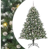 vidaXL Umestno božično drevo med 300 LED Zelena 126 x 126 x 180 cm | Shoptok.si