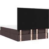  Otomanski okvir kreveta s madraca tamnosmeđi 140x200cm tkanine | shoptok.hr