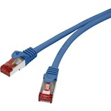 Renkforce RF-4737384 RJ45 omrežni kabel\, Patch kabel CAT 6 S/FTP 0.15 m modra z zaščitnim zapornim zatičem\, pozlačeni konektorji\, ognjevaren 1 kos, (20417608) | Shoptok.si