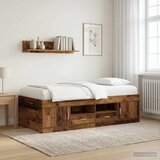  Okvir kreveta s pohranom s ladicama Staro drvo 80 x 200 cm | Eponuda.com