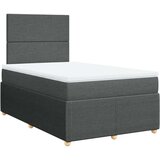  Krevet box spring s madracem tamnosivi 120 x 190 cm tkanina | shoptok.hr