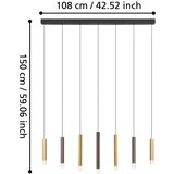 Eglo 39906 - led prigušiva viseći luster na sajli estanterios 7xLED/3,1W/230V 3000K | Eponuda.com