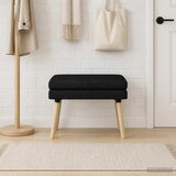  Klupa s dvostrukim slojem Crna 60 x 40 x 46 cm Tkanina | shoptok.hr