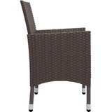  5-dijelni vrtni blagovaonski set smeđi | shoptok.hr