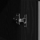  Zidna komoda Set od 2 Crna hrastovina Konstruirano drvo | shoptok.hr