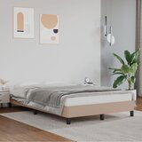 Maison Chic Posteljni okvir - Dvoposteljna postelja - Zakonska postelja kapučino 120x200 cm umetno usnje-J14609, (21775187) | Shoptok.si