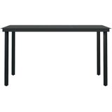  5-dijelni vrtni blagovaonski set s jastucima crni | shoptok.hr