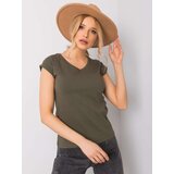BASIC Feel Good T-shirt-RV-TS-6108.04-khaki | Shoptok.si