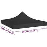 vidaXL Streha za vrtni šotor 3x3 m črna 270 g/m² | Shoptok.si
