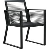  5-dijelni vrtni blagovaonski set od PVC ratana crni | shoptok.hr