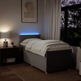  Krevet s oprugama i madracem smeđesivi 80x200 cm od tkanine | shoptok.hr