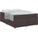  Okvir za krevet Tamno smeđa 160 x 200 cm tkanina | shoptok.hr