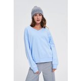 Marisse WOMEN'S SWEATSHIRT Z-BL-4807 L.BLUE | Shoptok.si