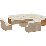  13-dijelni set vrtnih sofa s jastucima poliratan Bež | shoptok.hr