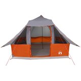 Tipi šator s krovom Siva i narančasta 358 x 296 x 258 cm taft | shoptok.hr