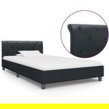  Za krevet od umjetne kože crni 100 x 200 cm | shoptok.hr