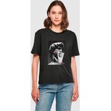 Miss Tee Majica 'Tongues Out' roza / črna / bela | Shoptok.si