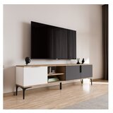 Hanah home tv polica tarz white anthracite oak