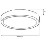  LED plafonsko svetlo LAGO LED/36W/230V, prečnika 48 cm | Eponuda.com