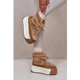 Big Star Leather Women's Snow Boots On Thick Sole With Fur | Shoptok.si