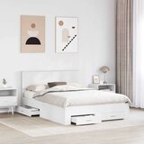  Okvir za krevet Bijelo 160 x 200 cm Konstruirano drvo | shoptok.hr